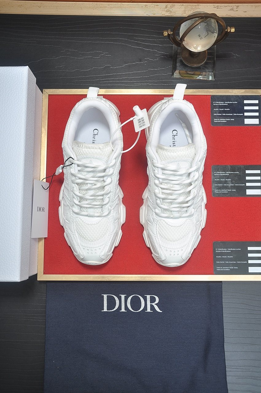 Dior White Couple Sneakers — front