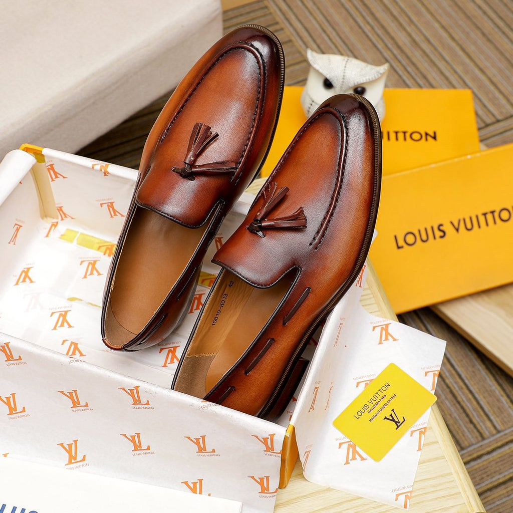 Louis Vuitton Men's Tassel Loafers — side