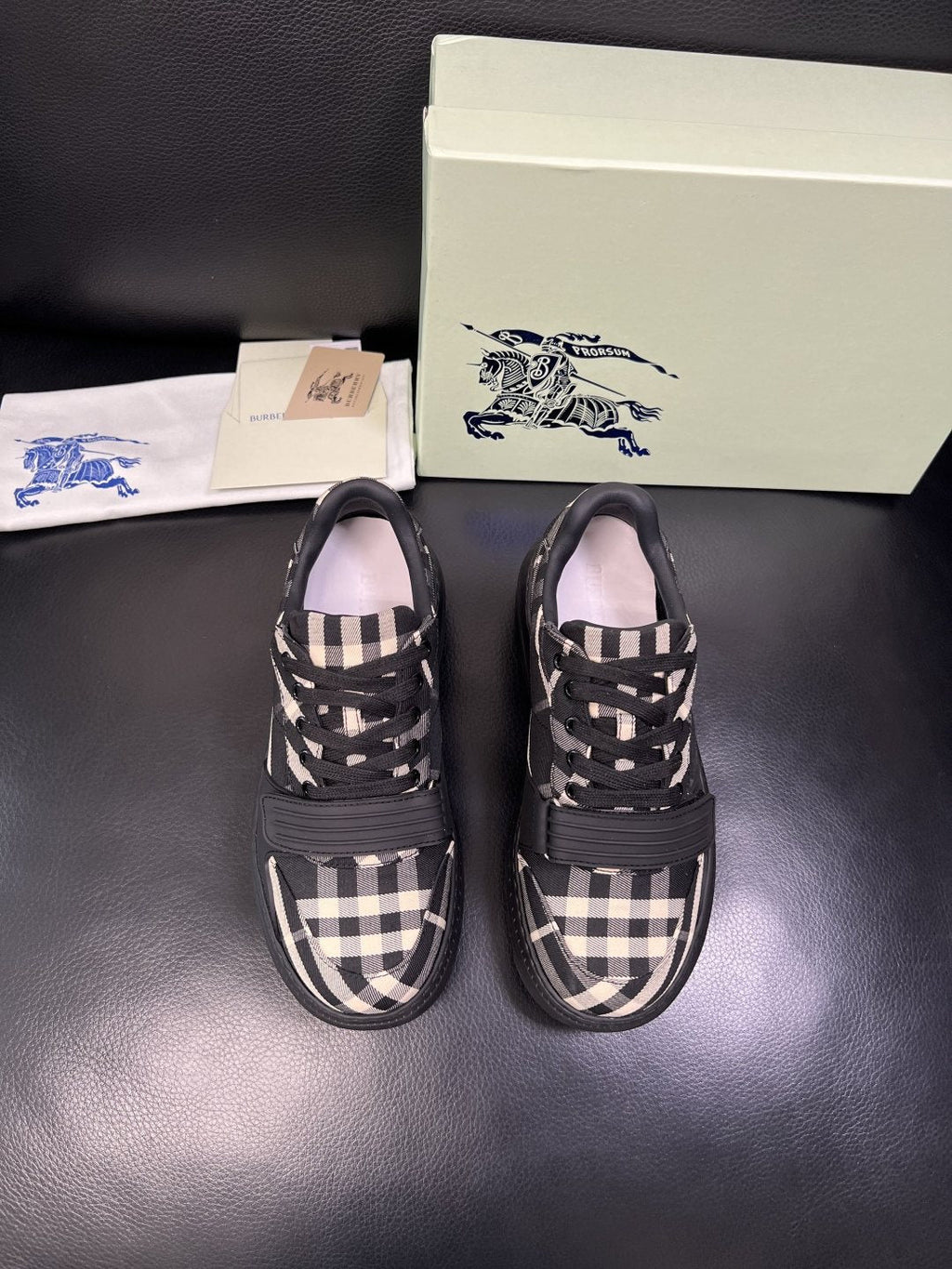 Burberry Check Low-Top Sneakers — side