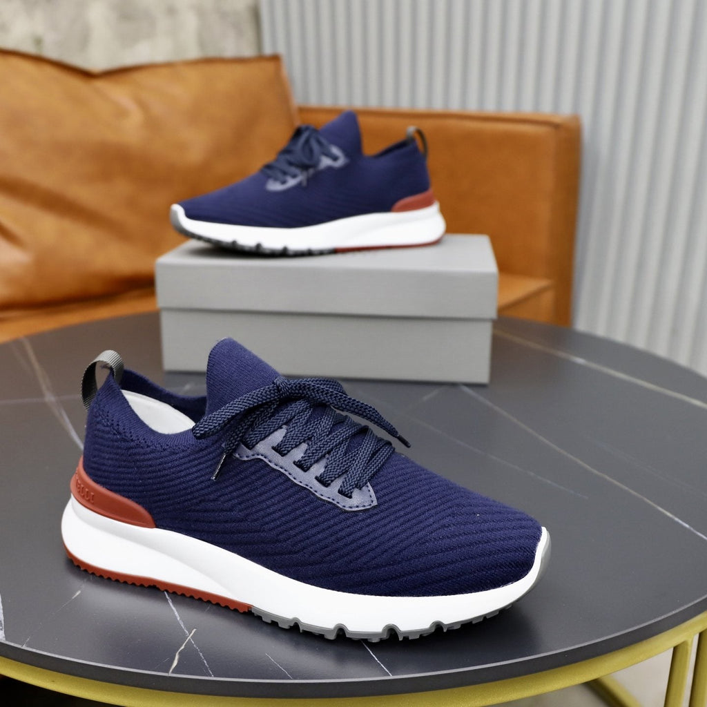 Brunello Cucinelli Textured Low-Top Sneakers — side