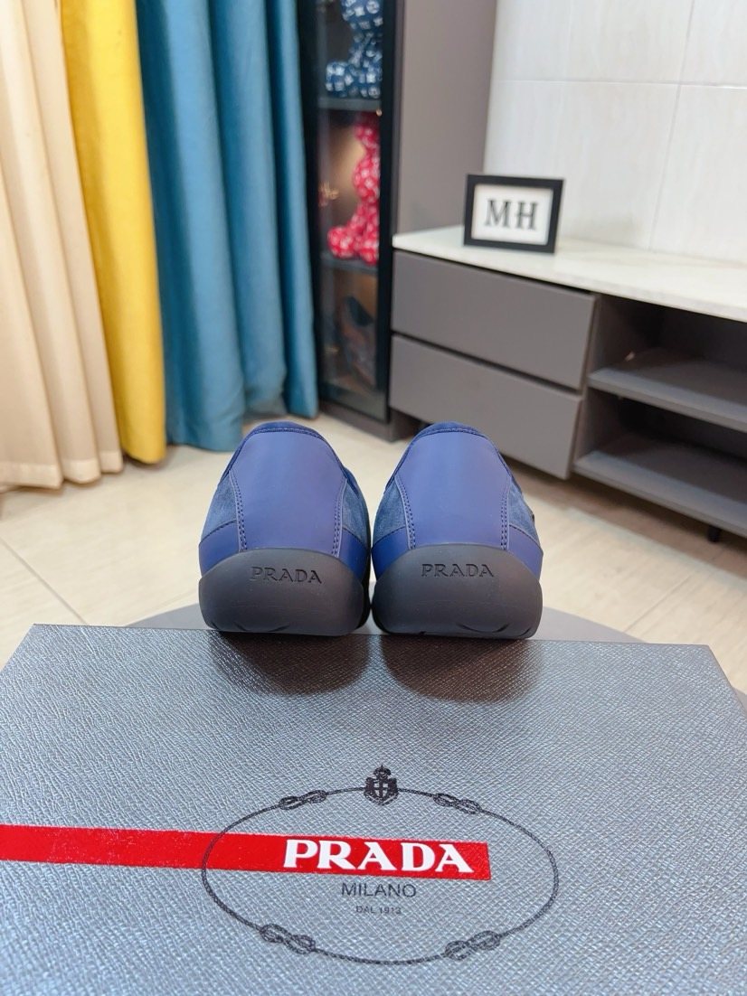 Prada Mesh Slip-On Sneakers — back