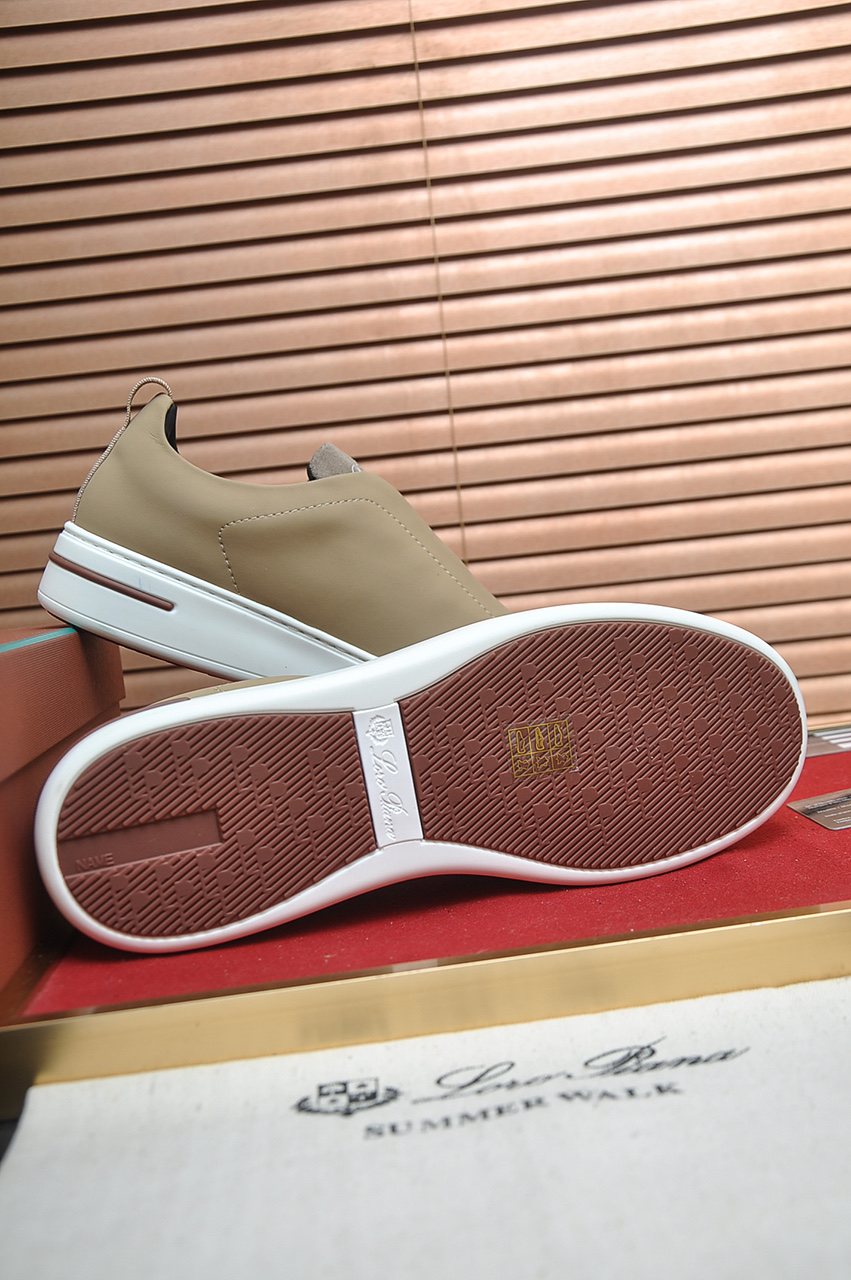 微商相册测试鞋子-Loro Piana Low-Top Slip-On Sneakers — side