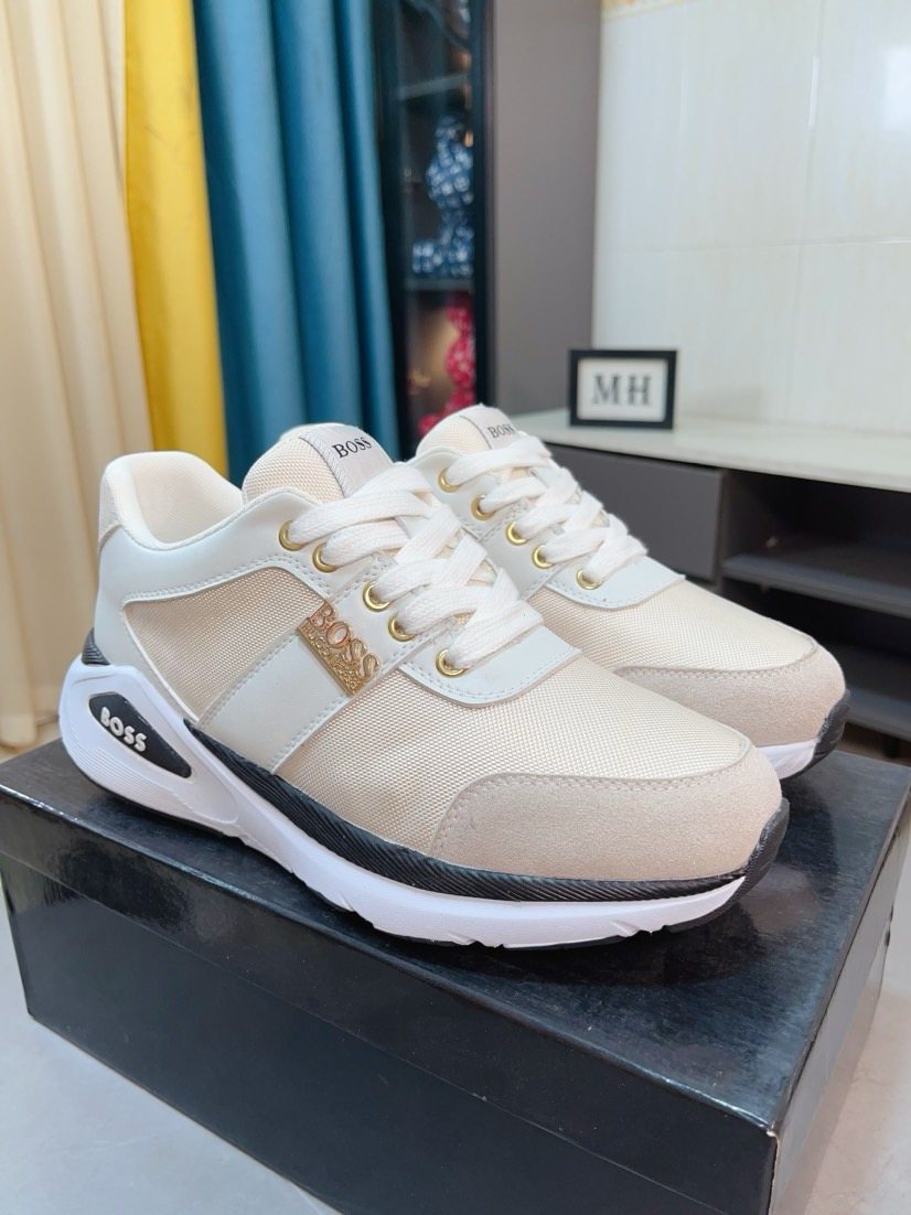BOSS Low-Top Lace-Up Sneakers — front