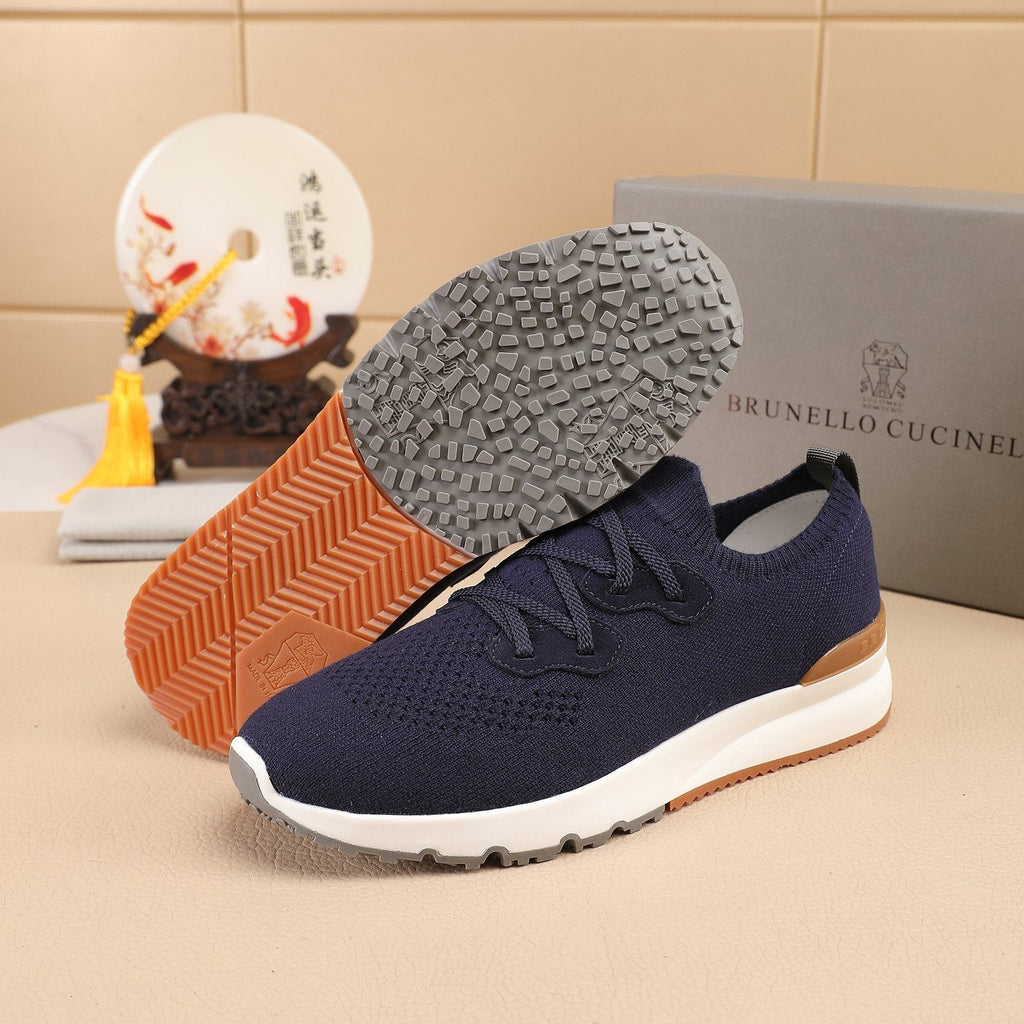 Brunello Cucinelli Knit Sneakers — side